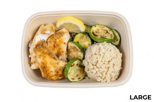 #619SHRED - Baked Tilapia with Zucchini and Brown Rice (Large)